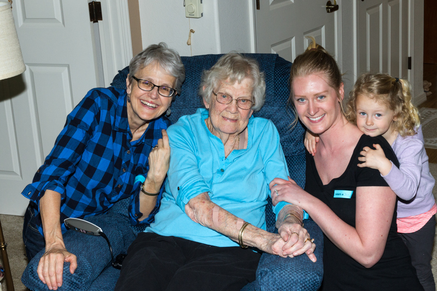 Mary Ann, Mom, Mallory, Lydia